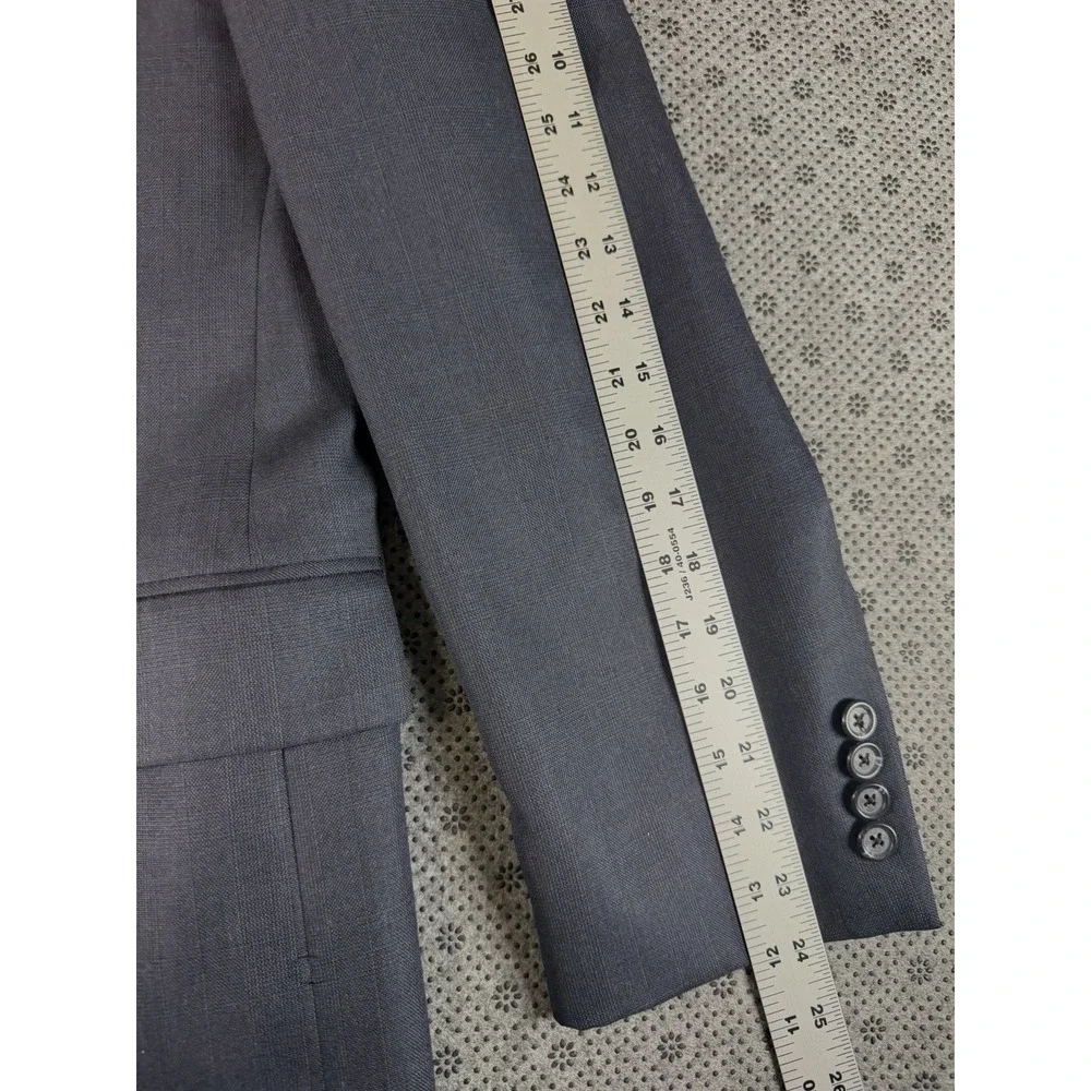 Hickey Freeman Blazer 42 R Dark Gray Boardroom Line Wool Cashmere Blend